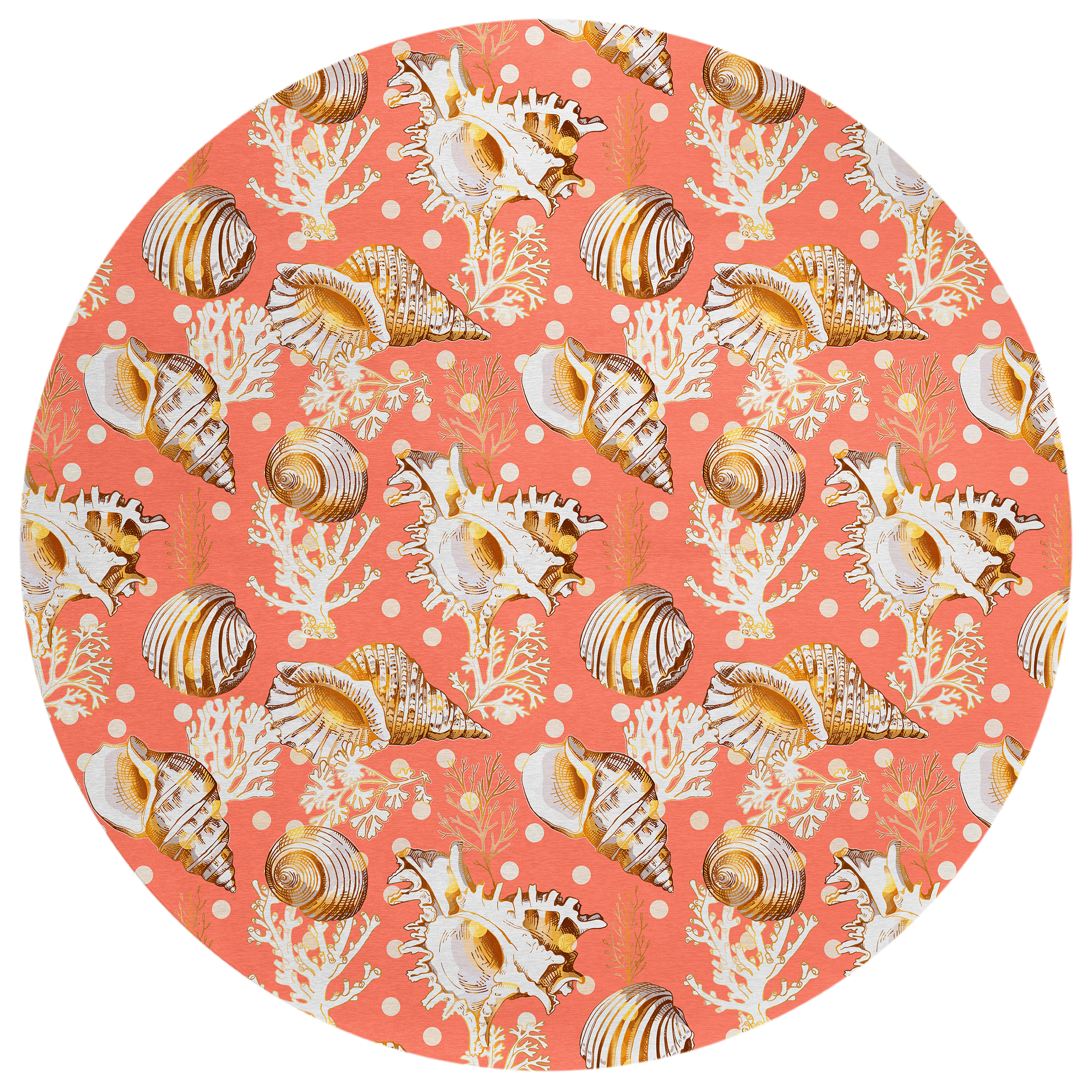 Dalyn Seabreeze SZ6 Salmon Area Round Rug