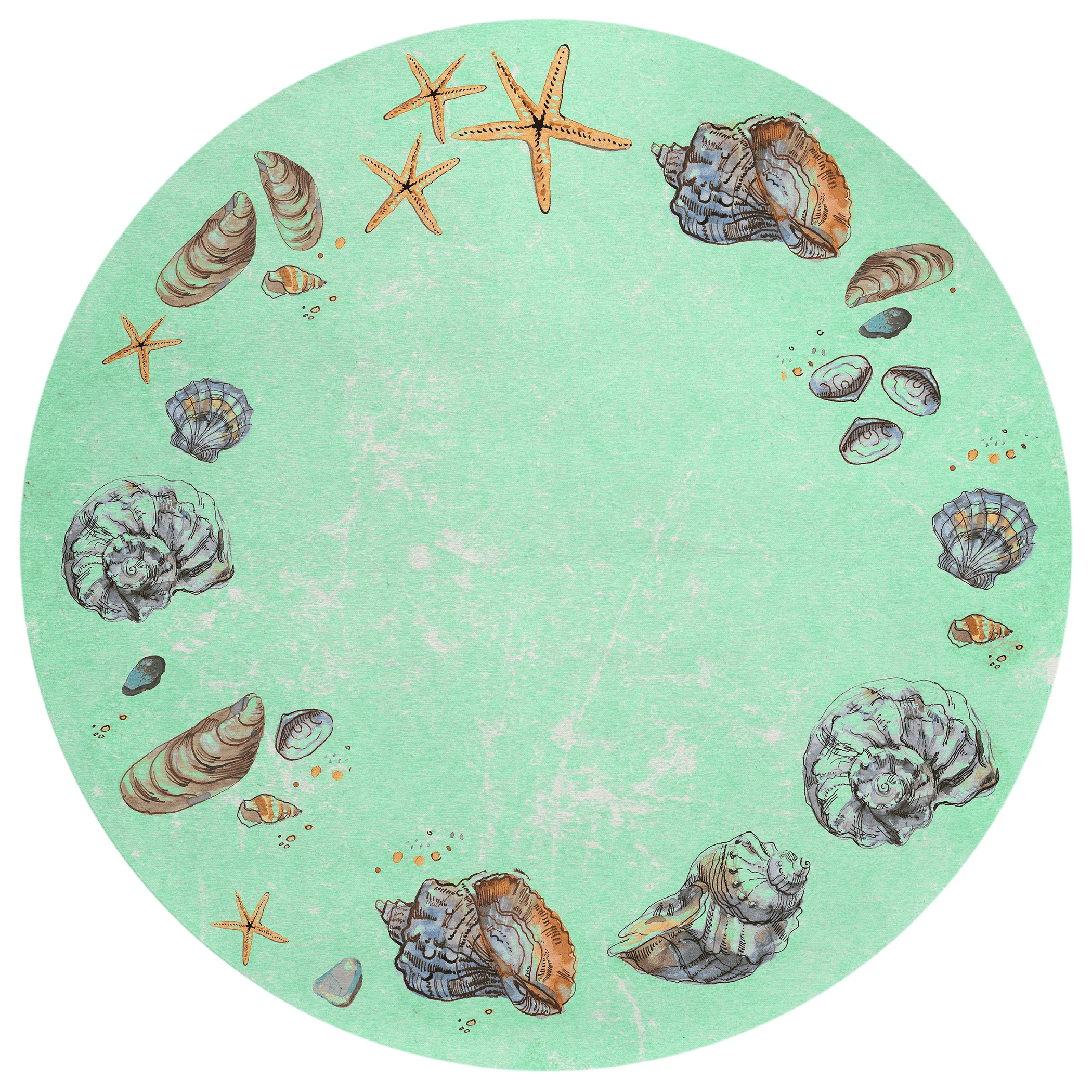 Dalyn Seabreeze SZ9 Lagoon Area Round Rug