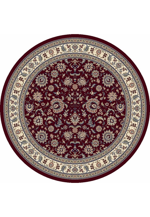 DaVinci Kashan 14 Red Round Area Rug