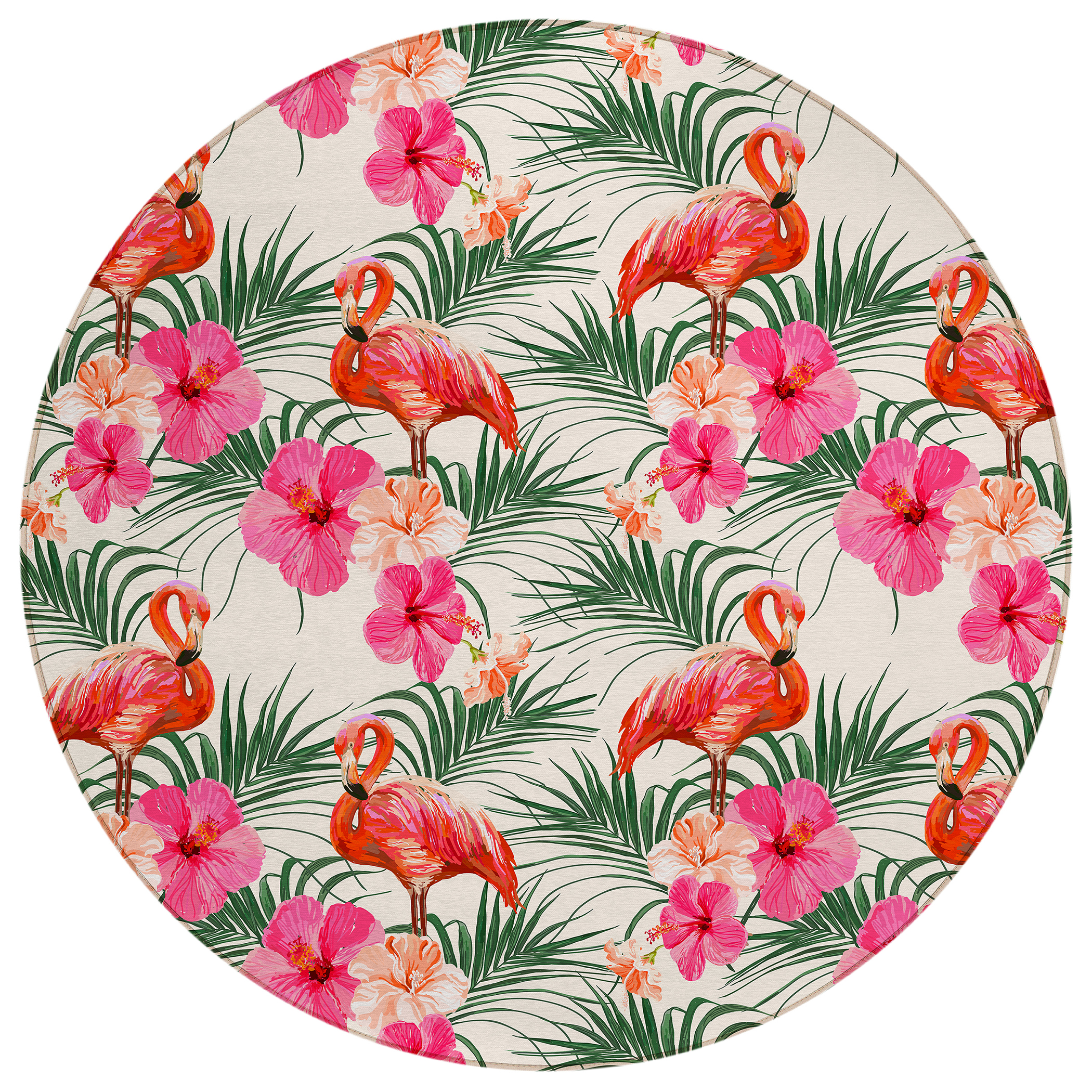 Dalyn Tropics TC12 Ivory Area Round Rug