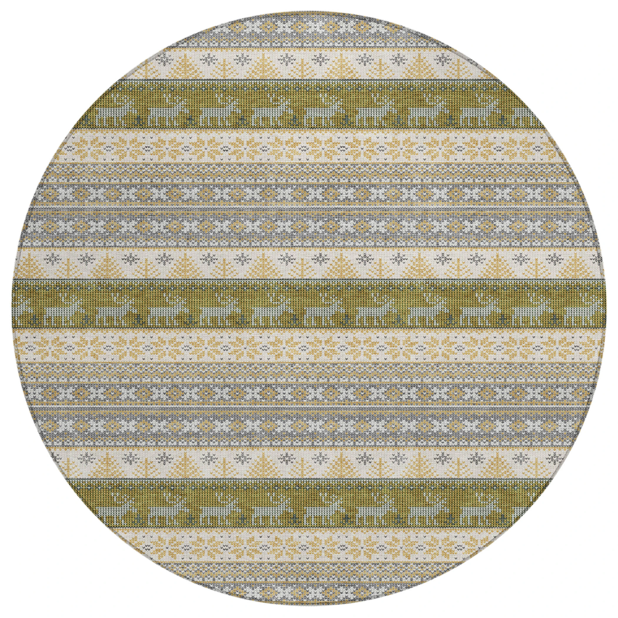 Dalyn Wonderland WN26 Gray Area Round Rug