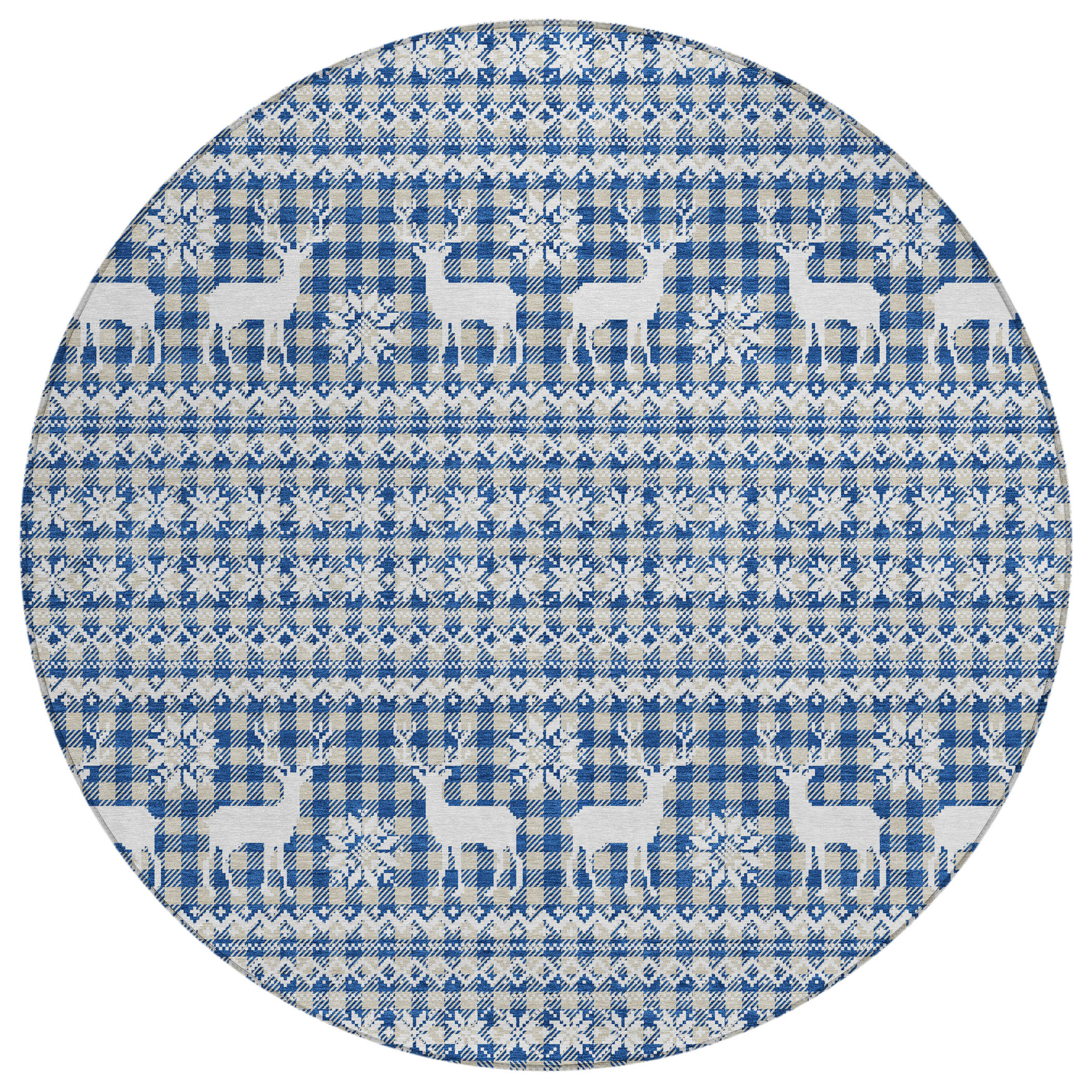 Dalyn Wonderland WN28 Navy Area Round Rug