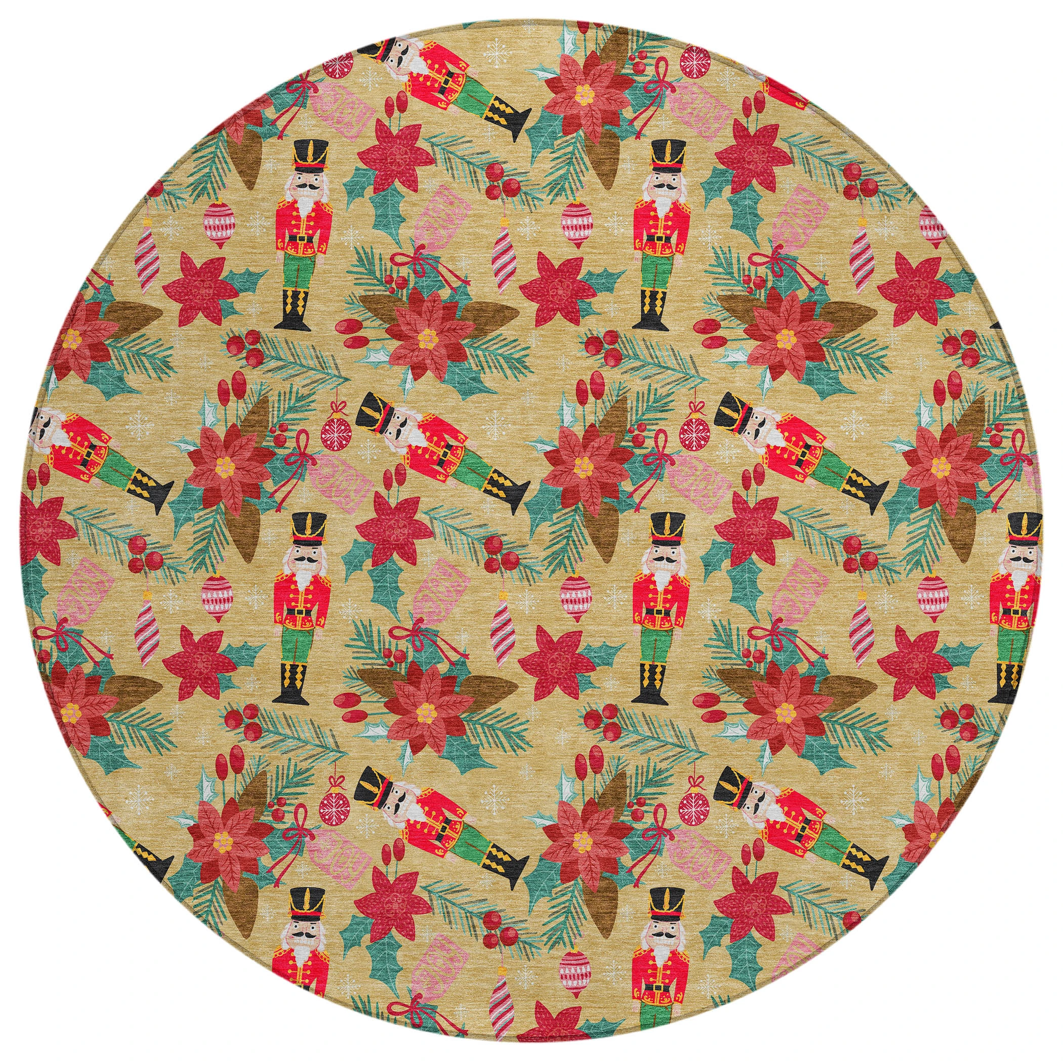 Dalyn Wonderland WN30 Gold Area Round Rug