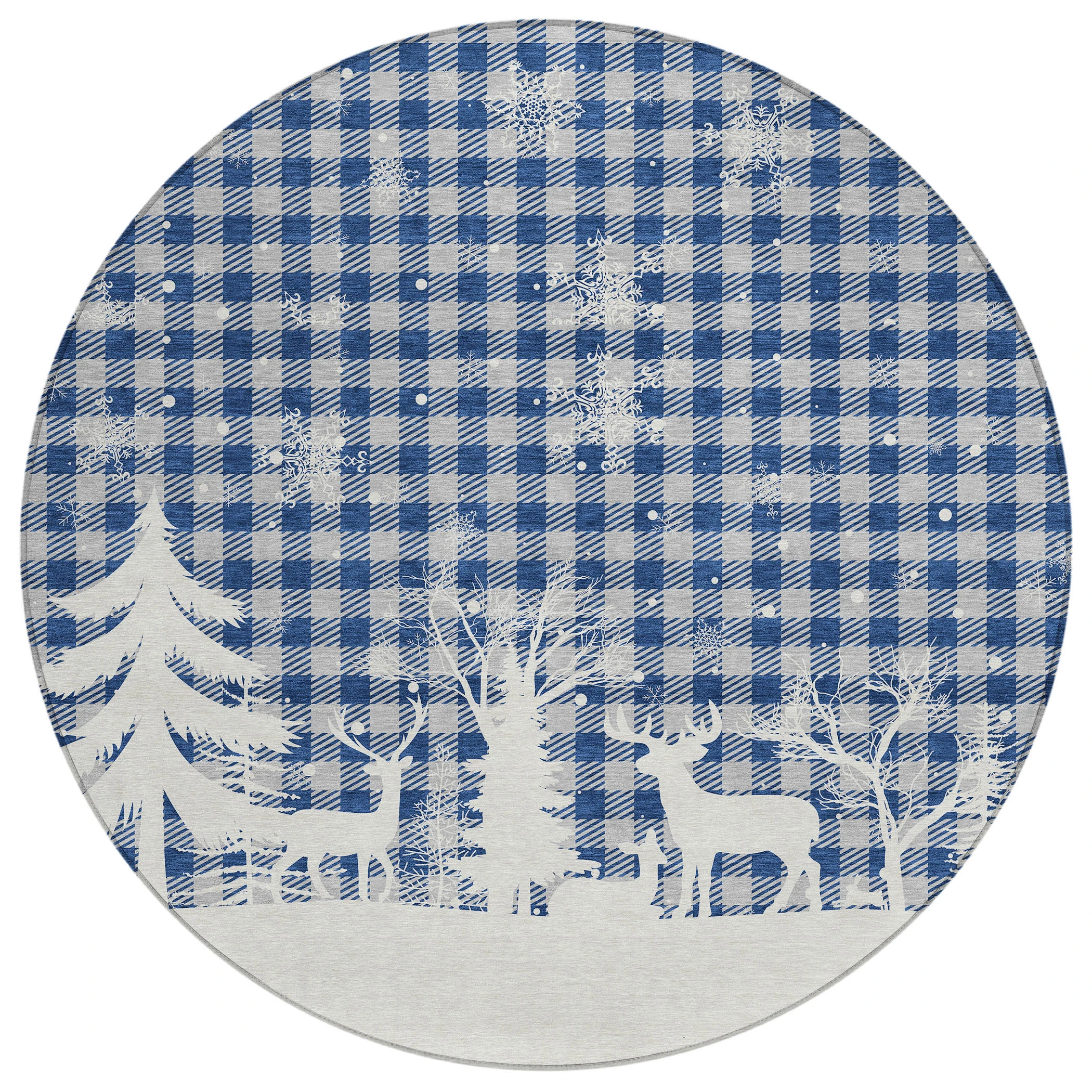 Dalyn Wonderland WN32 Blue Area Round Rug