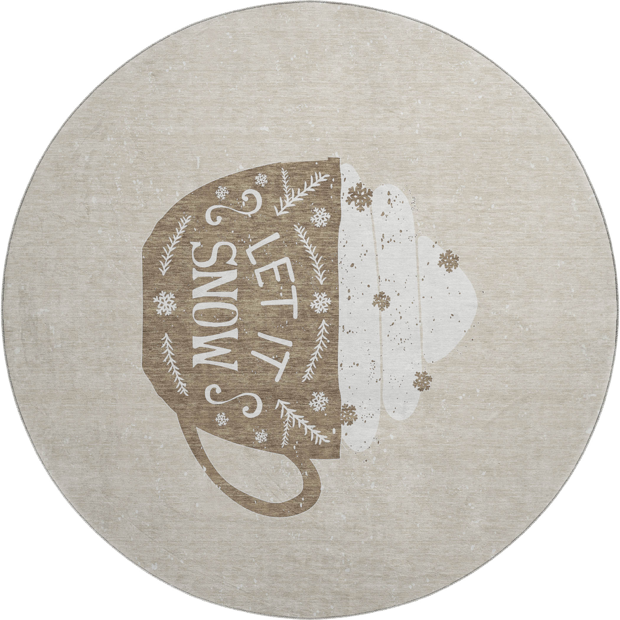 Dalyn Wonderland WN7 Beige Area Round Rug