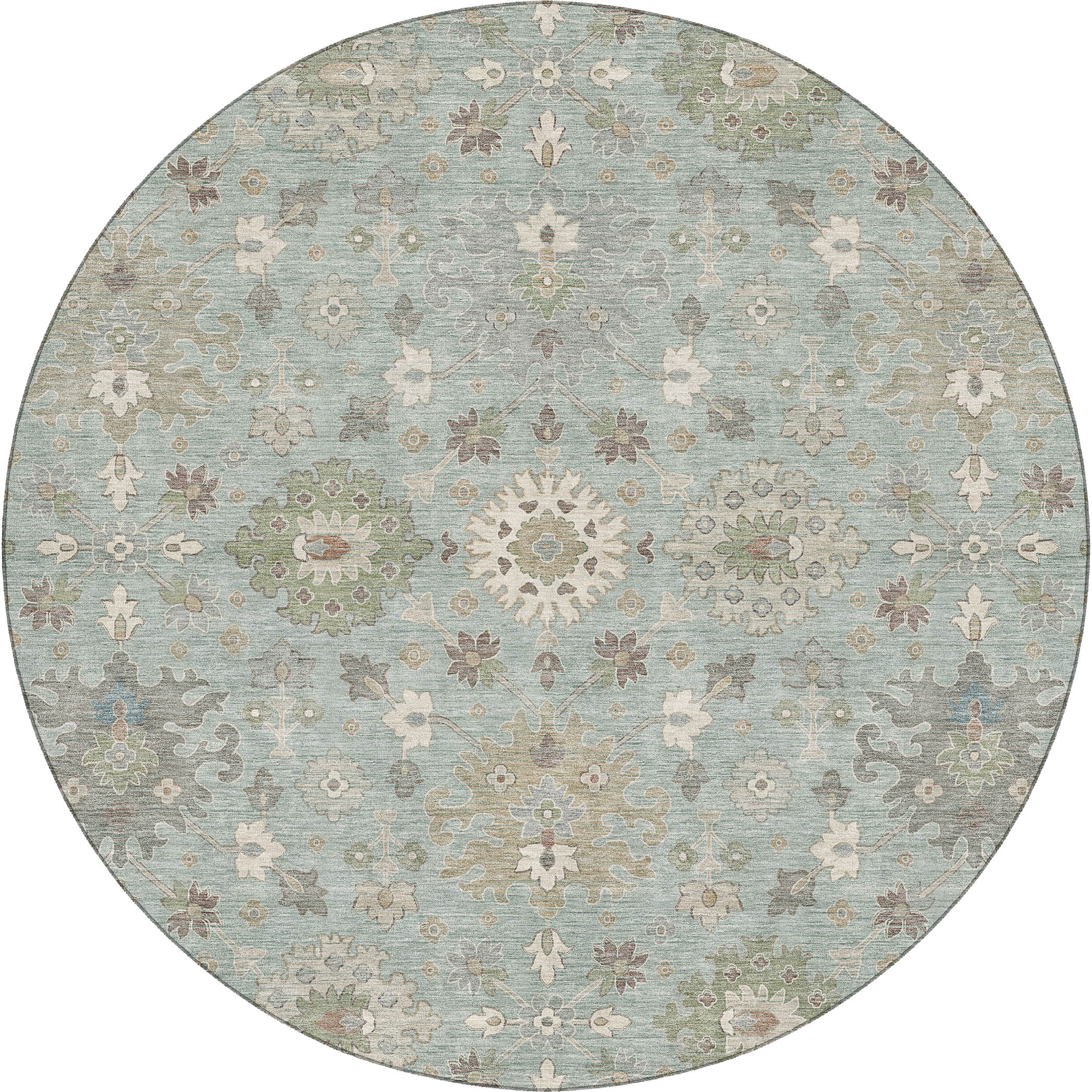 Dalyn Marquette MM3 Aqua Area Round Rug