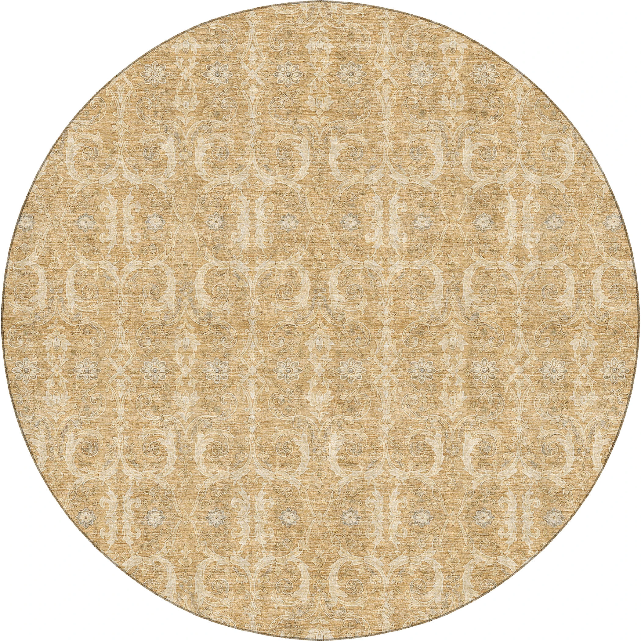 Dalyn Marquette MM5 Butterscotch Area Round Rug