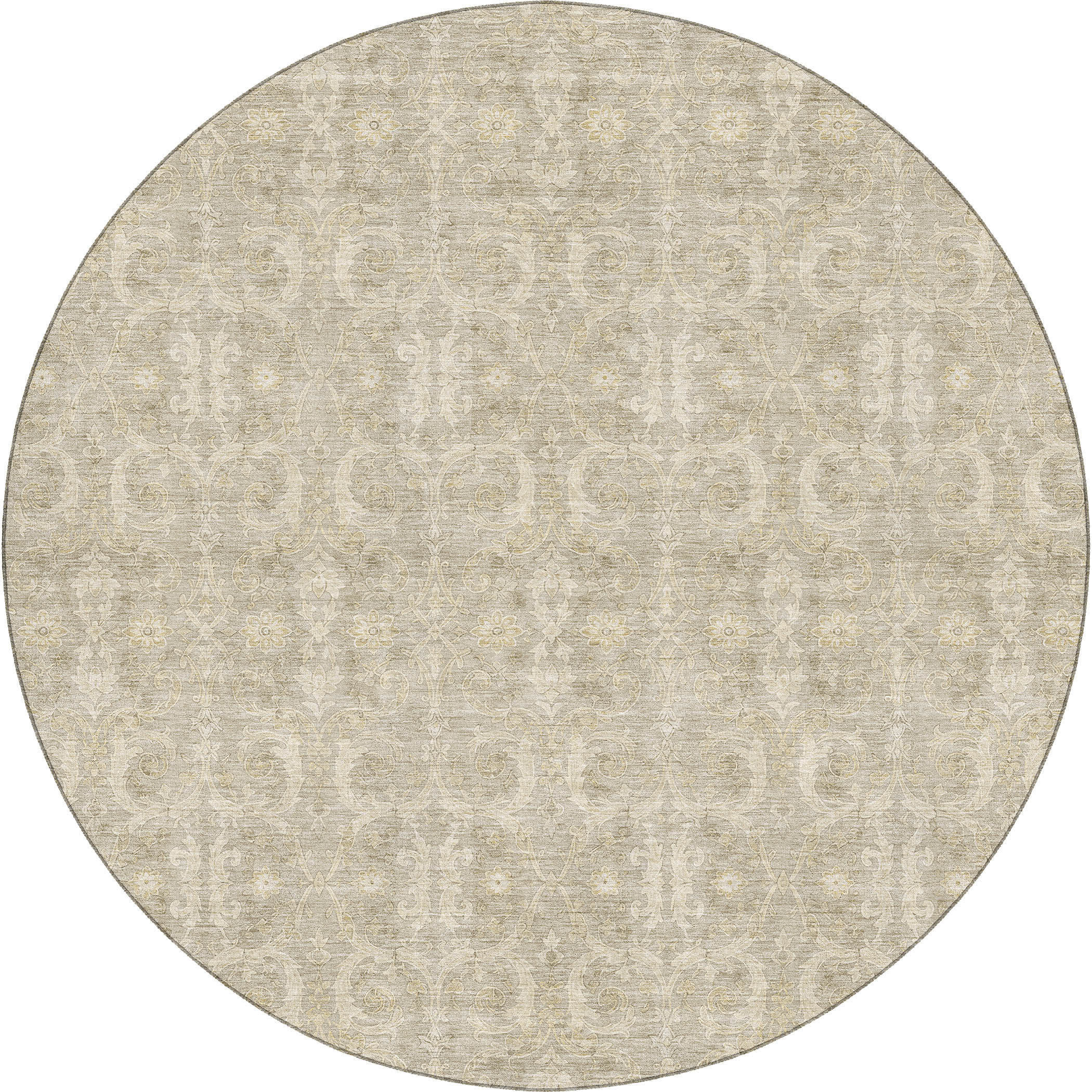 Dalyn Marquette MM5 Putty Area Round Rug
