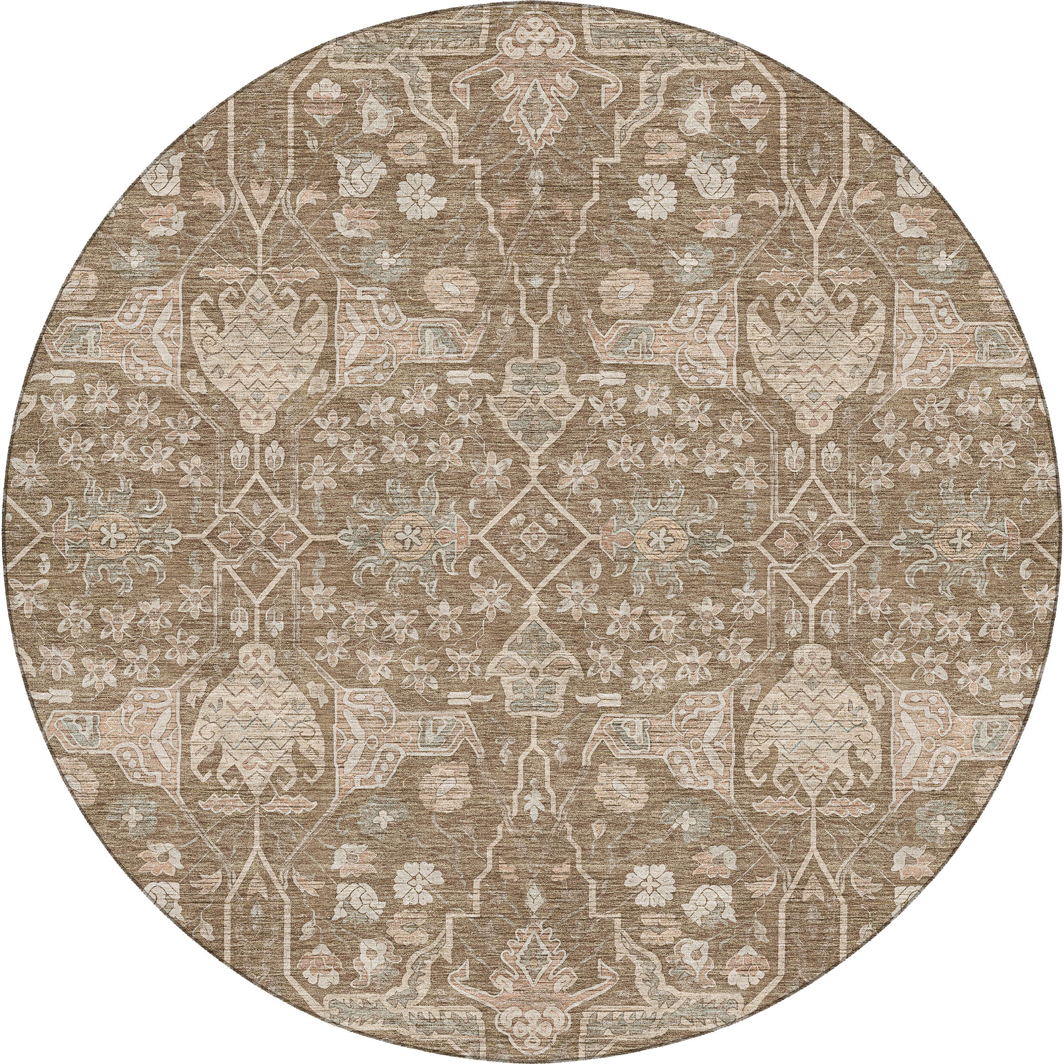 Dalyn Marquette MM7 Chocolate Area Round Rug