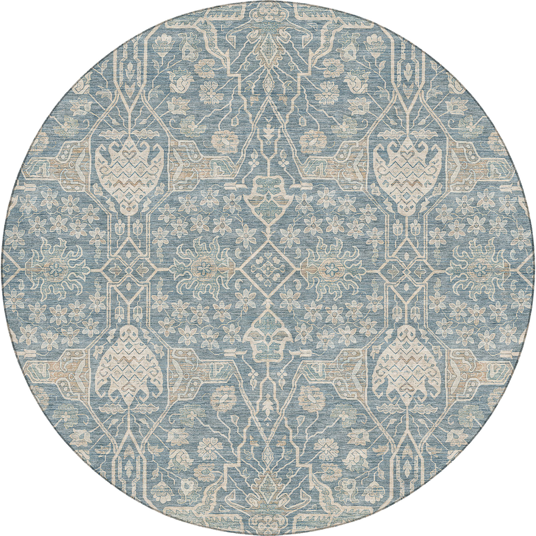 Dalyn Marquette MM7 Denim Area Round Rug