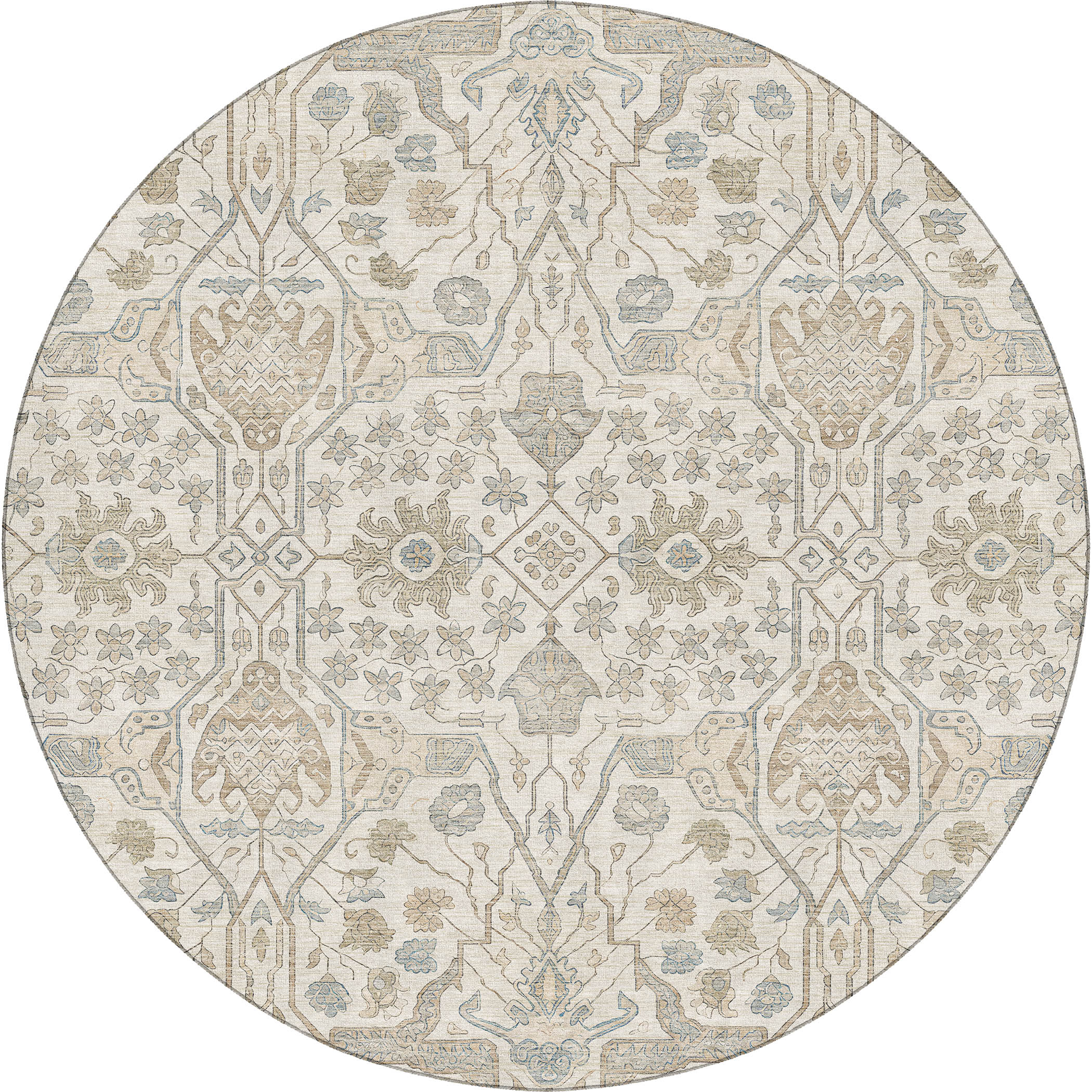 Dalyn Marquette MM7 Ivory Area Round Rug