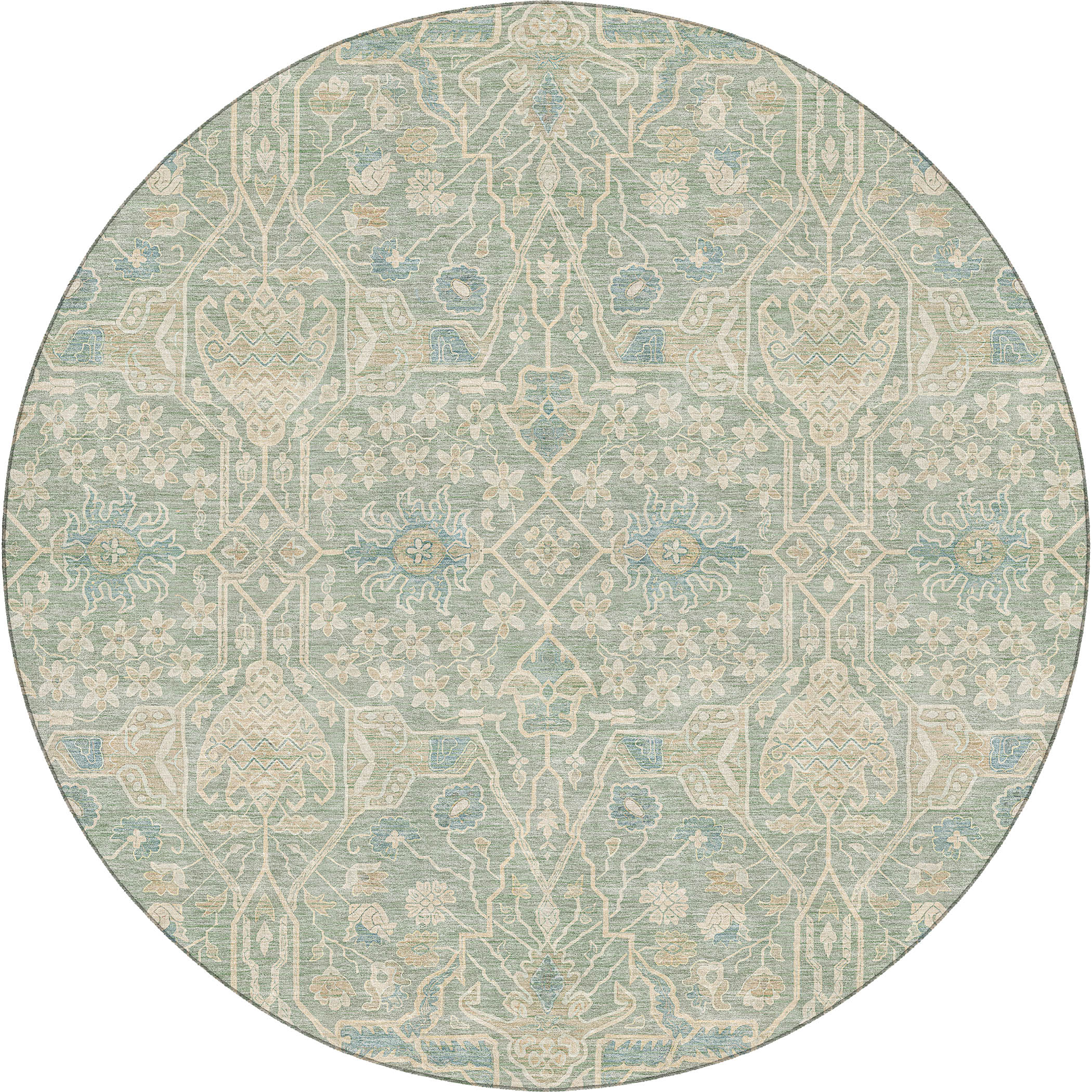Dalyn Marquette MM7 Seafoam Area Round Rug