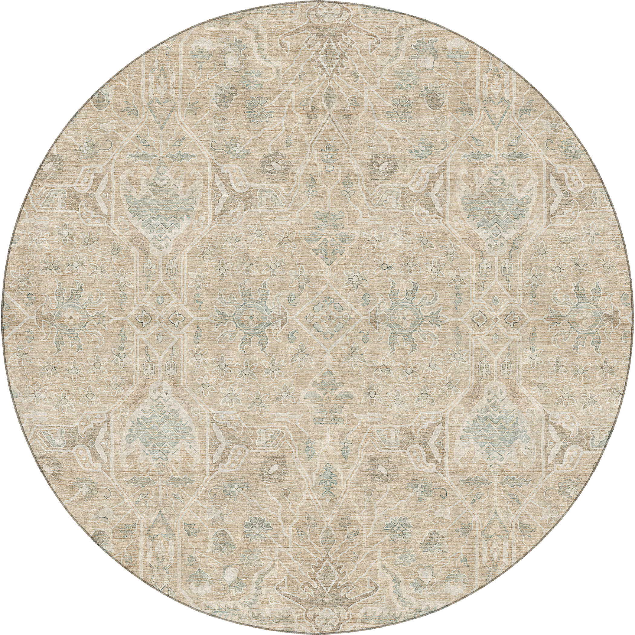 Dalyn Marquette MM7 Tan Area Round Rug