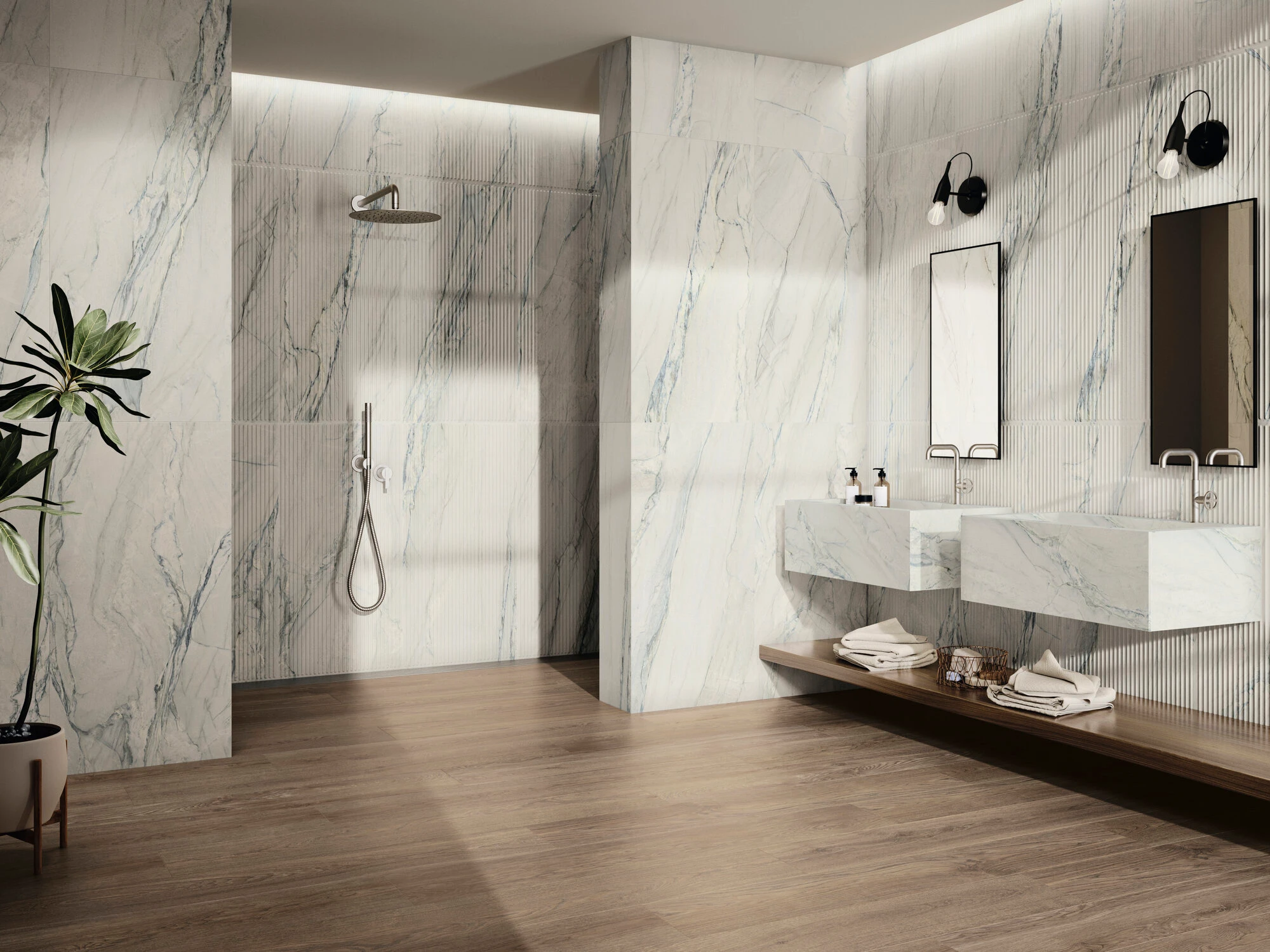 Michelangelo 12" X 24" Porcelain Tile Room Scene