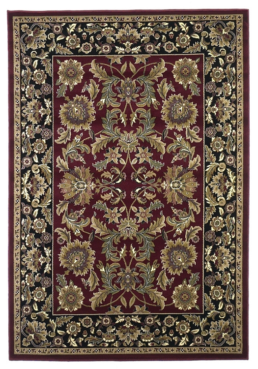 Cambridge Classic 7301 Red/Black Kashan Area Rug by KAS