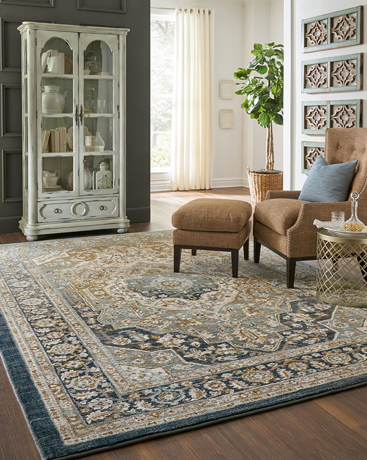 Karastan Touchstone 90941-50097 Nore Jadeite Area Rug Room Scene