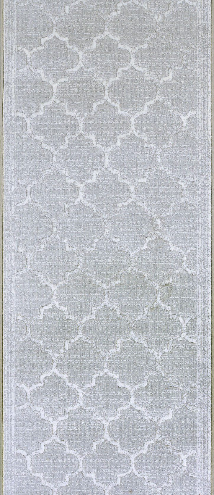 Couristan Marina CB91-0003A Majorca Platinum 2'2" (26") Wide Hall and Stair Runner