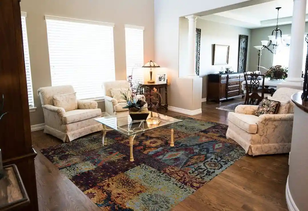 Oriental Weavers Andorra 7137A Blue Area Rugs - Carpet & Tile Mart