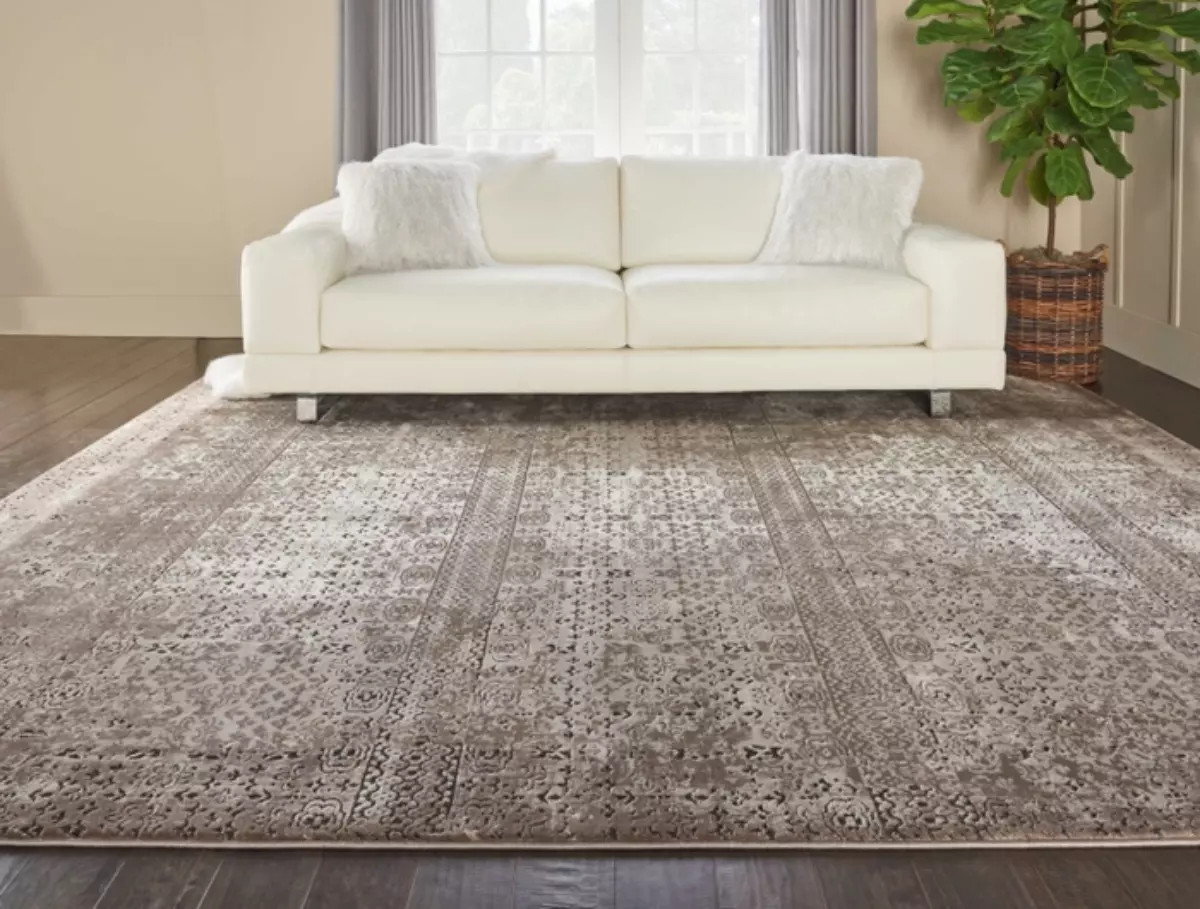 Nourison Karma KRM01 Ash Area Rug Room Scene