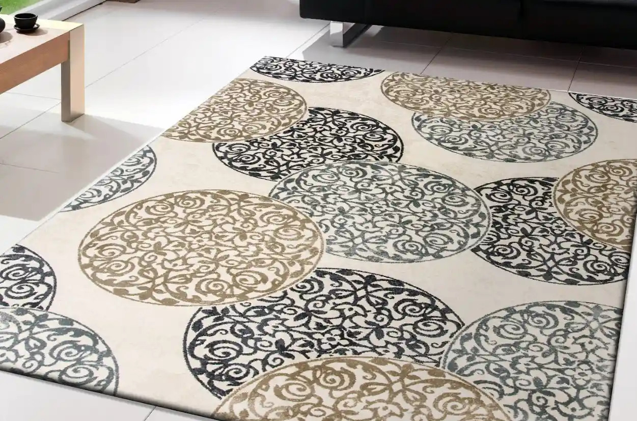 Dynamic Rugs Melody 985014-118 Ivory Area Rug Room Scene