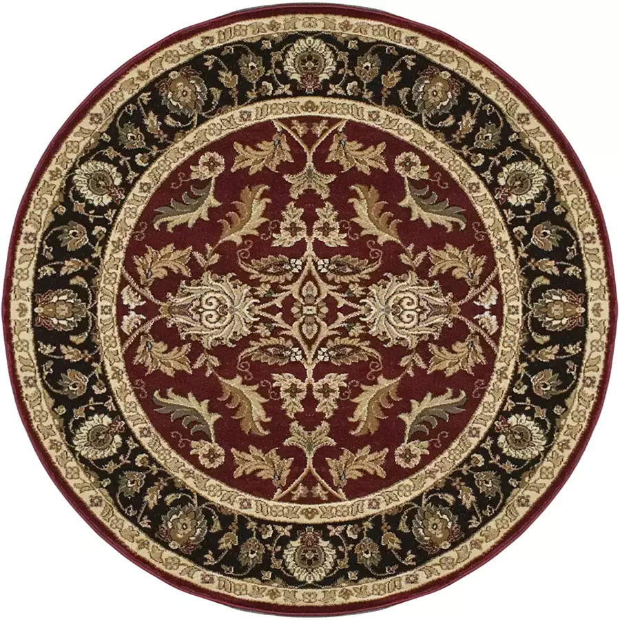 Dynamic Rugs Yazd 1744-310 Red Round Area Rug