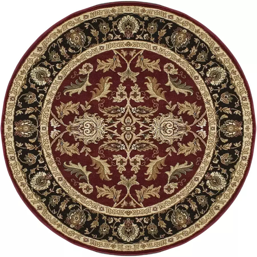 Dynamic Rugs Yazd 1744-310 Red Round Area Rug