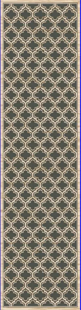 Dynamic Rugs Yazd 2816-510 Blue Ivory Runner Area Rug