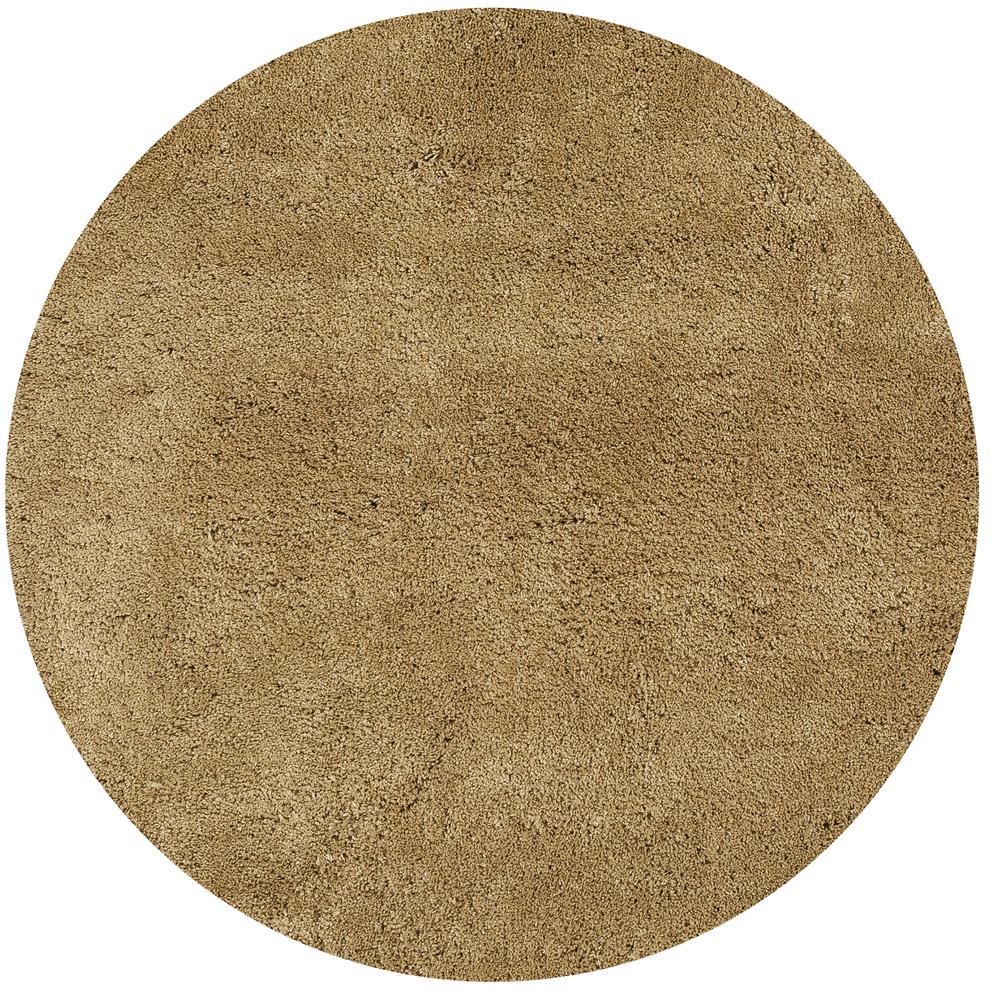 Bliss Shag 1567 Gold Round Area Rug