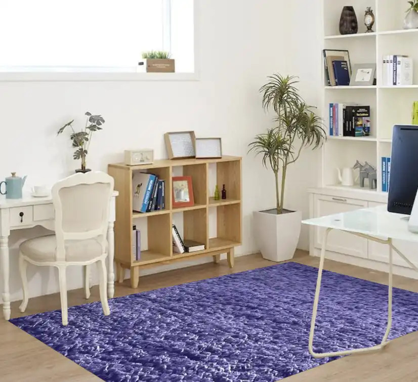 Bliss Purple Shag Area Rug by KAS - Carpet & Tile Mart