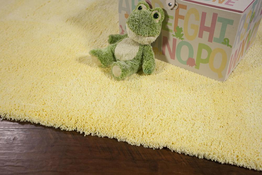 Kas Bliss Canary Yellow Shag Rug - Carpet & Tile Mart