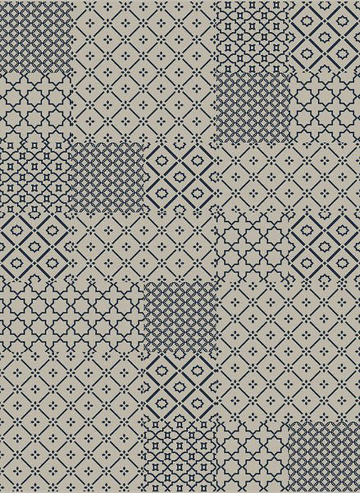 Dynamic Rugs Piazza 7647-5501 Beige/Blue Area Rug