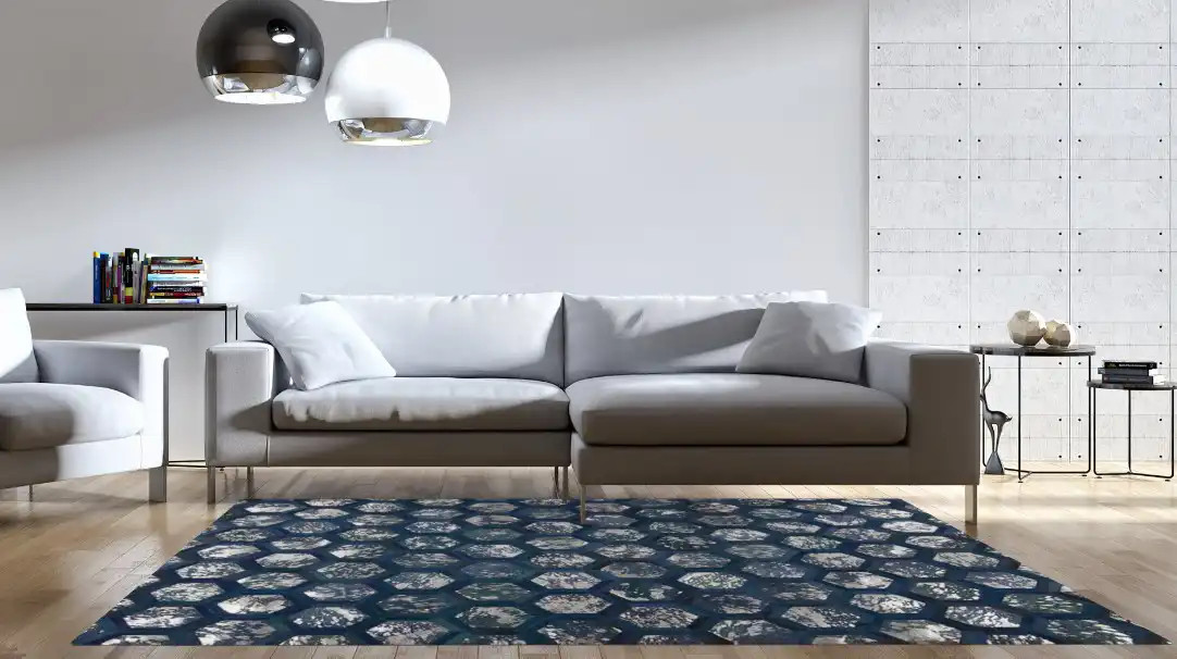 Michael Amini City Chic MA100 Cobalt Area Rug - CarpetMart.com
