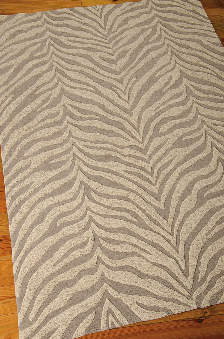 Michael Amini Zambiana MA401 Ash Area Rug on Floor