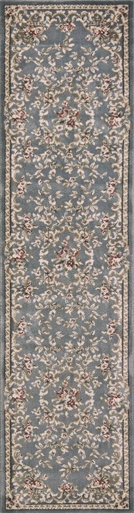 Kas Avalon 5602 Slate Blue Aubusson Area Rug Runner