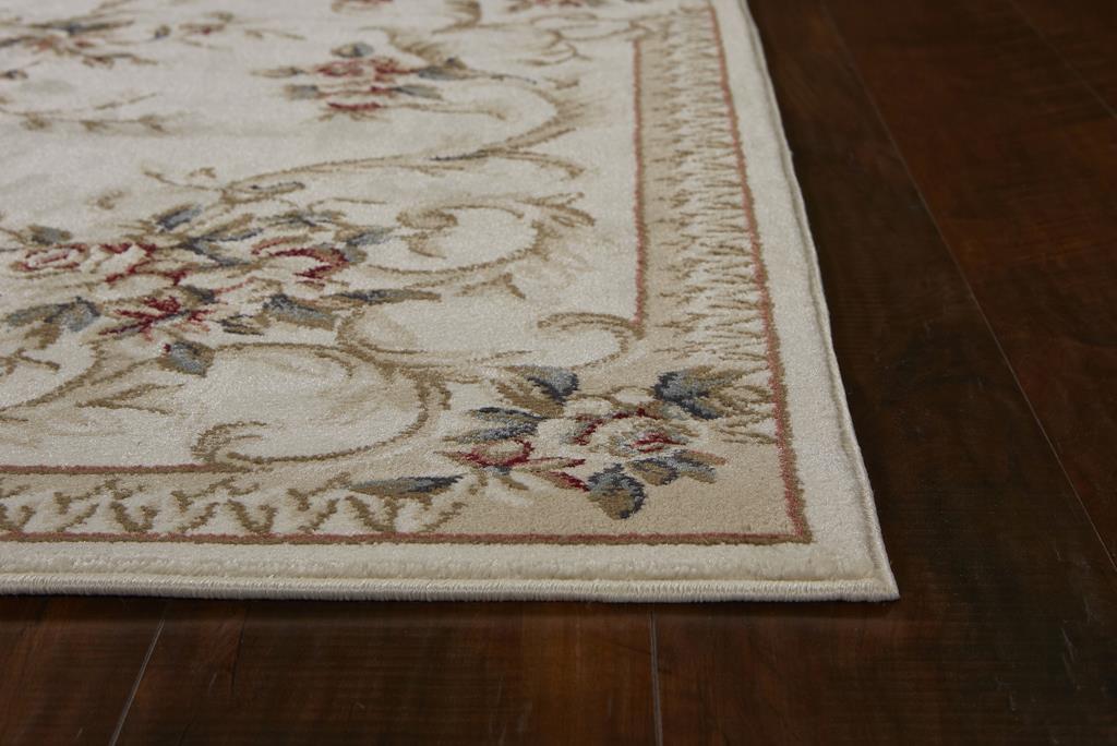 Kas Avalon 5606 Ivory Aubusson Area Rug Corner Angle