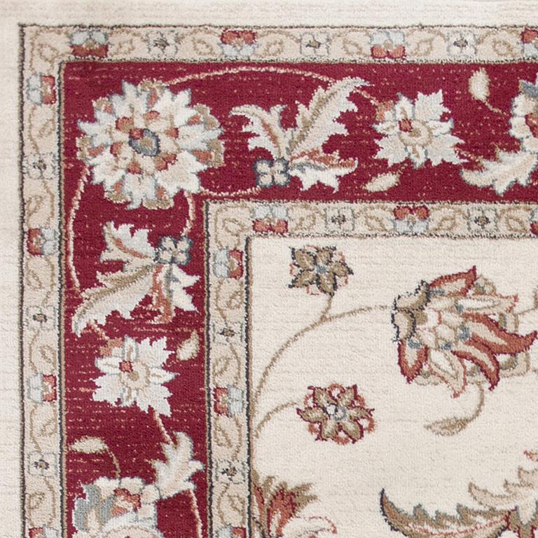 Kas Avalon 5613 Ivory/Red  Mahal Area Rug Corner