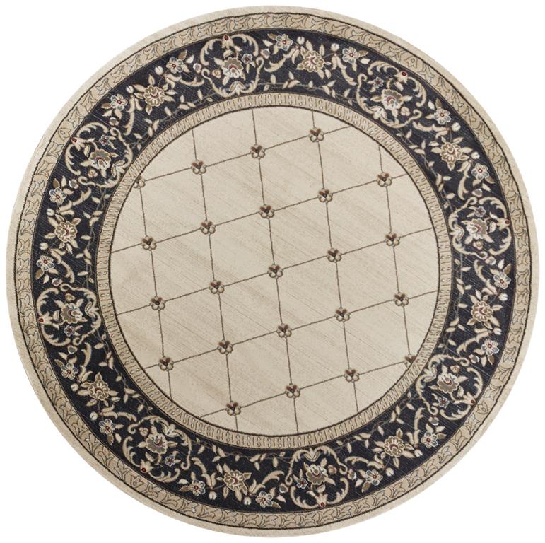 Kas Avalon 5614 Ivory/Grey Courtyard Round Area Rug