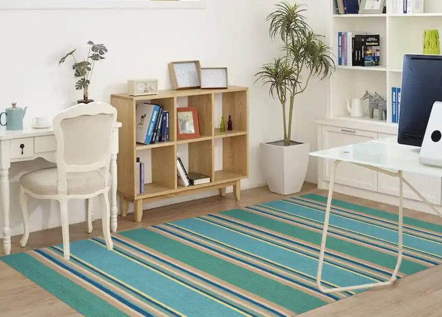 Kas Harbor 4230 Ocean Stripes Area Rug Room Scene