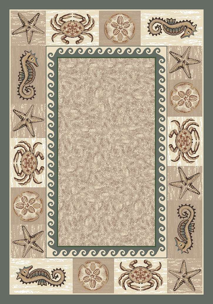 SeaLife P4882  Light Aqua 6720 Area Rug