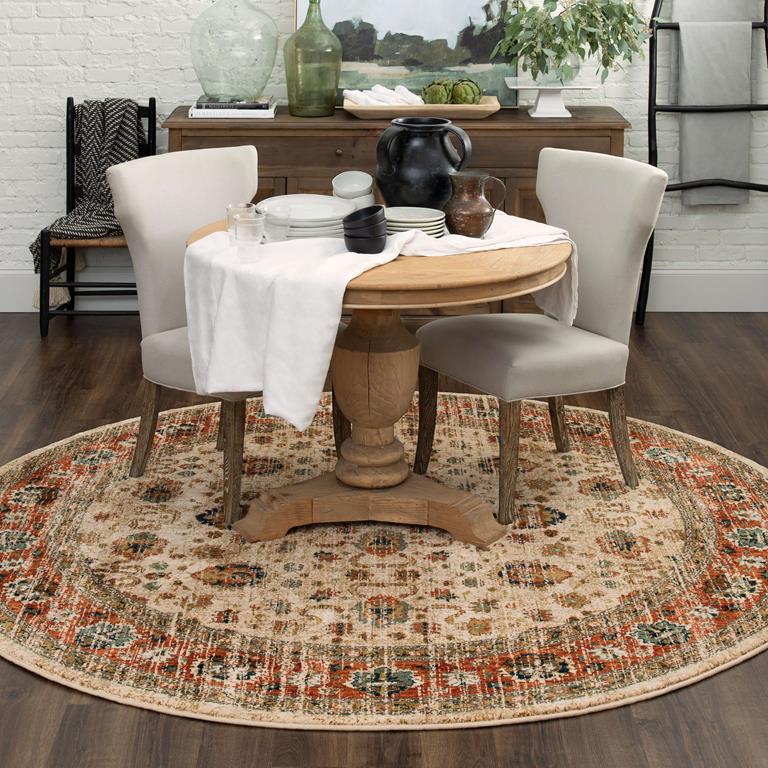 Karastan Spice Market 91199-70033 Koyna Cream Area Rug - Carpet