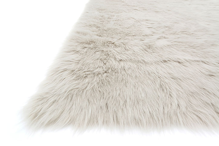 Loloi Danso Shag DA-04 Stone Area Rug Angle