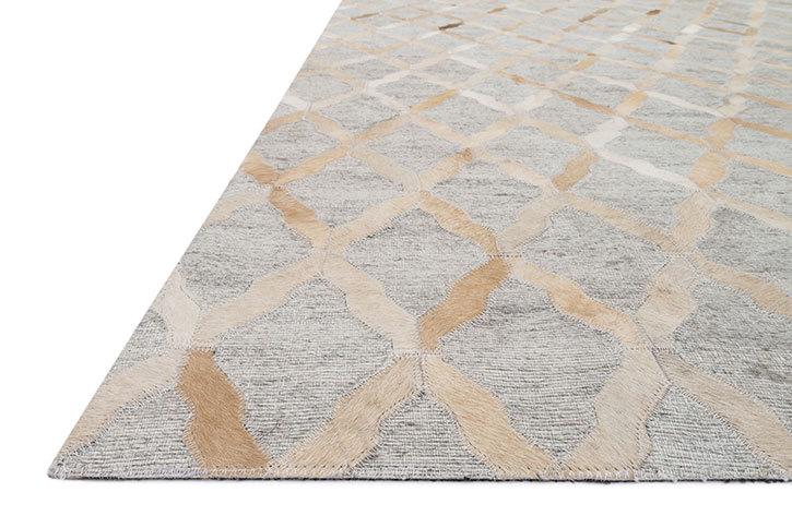 Loloi Dorado DB-04 Grey/Sand Area Rug Angle