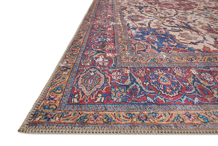 Loloi II Loren LQ-11 Sand Multi Area Rug Angle