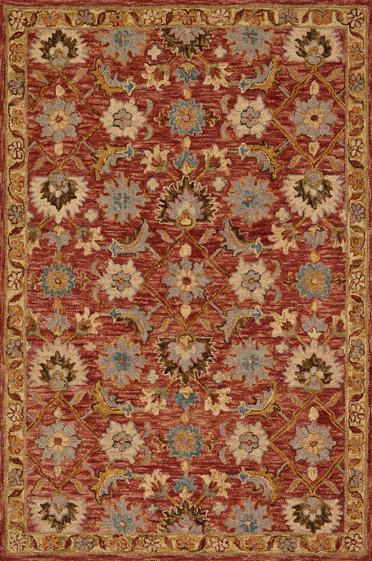 Loloi Victoria VK-09 Terracotta/Gold Area Rug