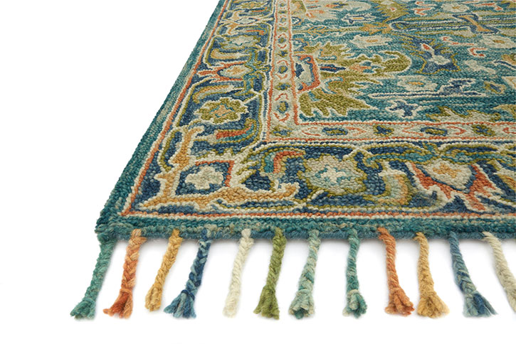 Loloi Zharah ZR-12 Blue/Navy Area Rug Angle