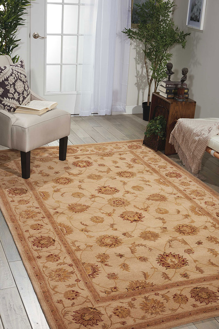 Nourison Heritage Hall HE08 Ivory Area Rug Room Scene