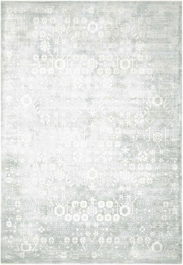 Kathy Ireland for Nourison KI26 Desert Skies DSK02 Silver/Green Area Rug