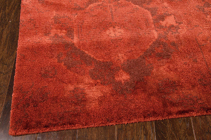 Nourison Nightfall NGT01 Flame Area Rug Corner