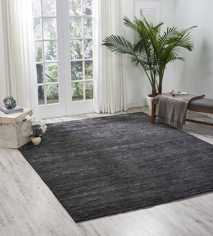 Nourison Ocean OCS01 Onyx Area Rug Room Scene