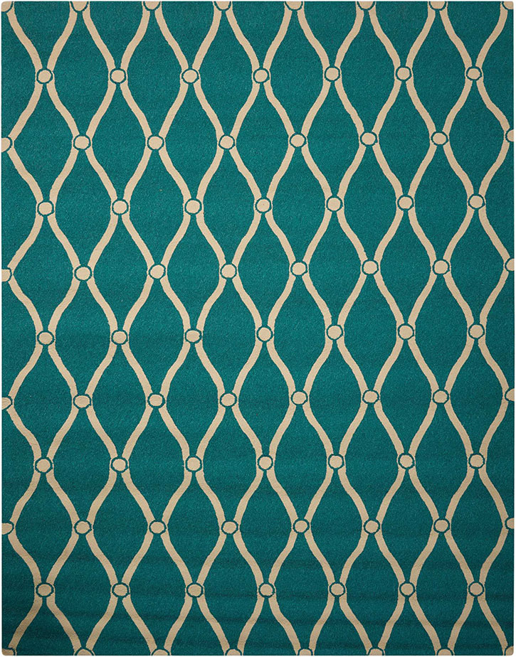 Nourison Portico POR02 Aqua Area Rug